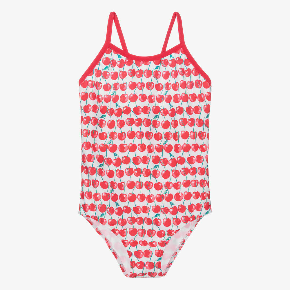 Sunuva-Teen Girls Red Cherry-Print Swimsuit | Childrensalon Outlet