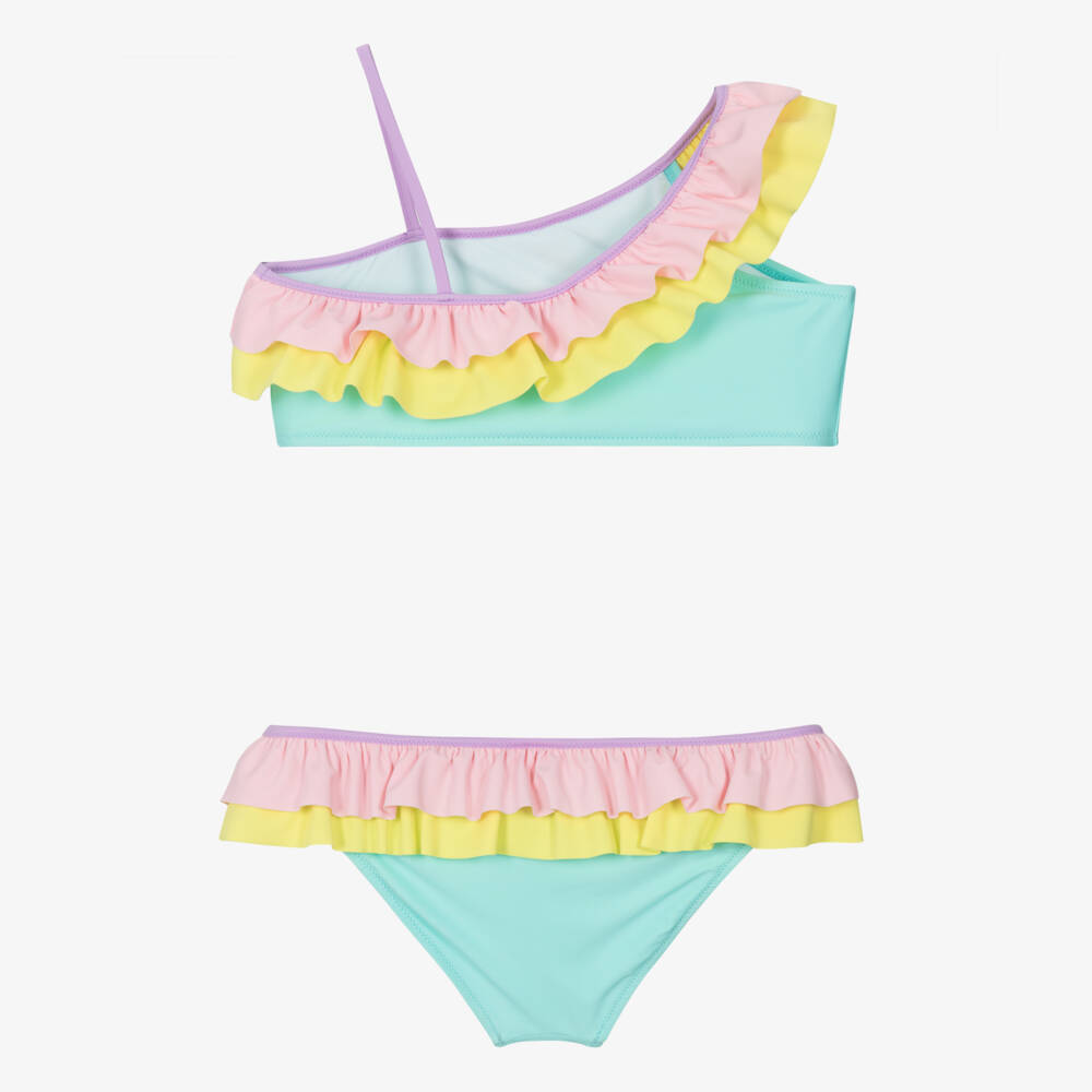 Sunuva-Teen Girls Turquoise Colourblock Swimsuit | Childrensalon Outlet