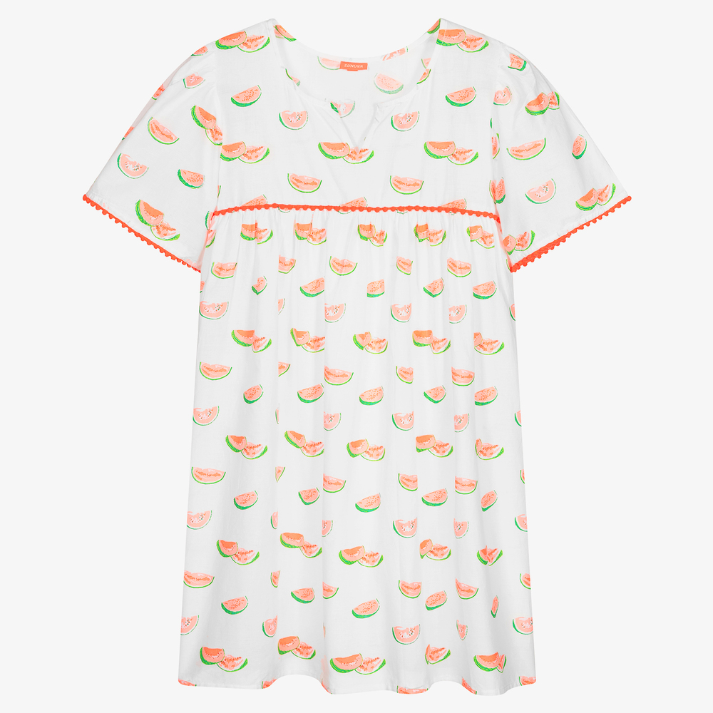 Robe de plage blanche Ado