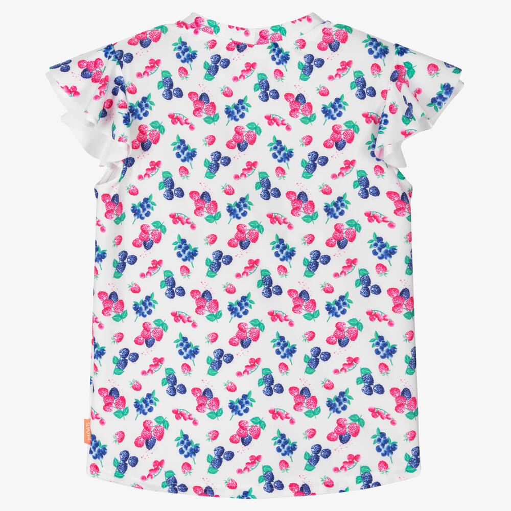 Sunuva-Teen Girls White Berries Swim Top | Childrensalon Outlet