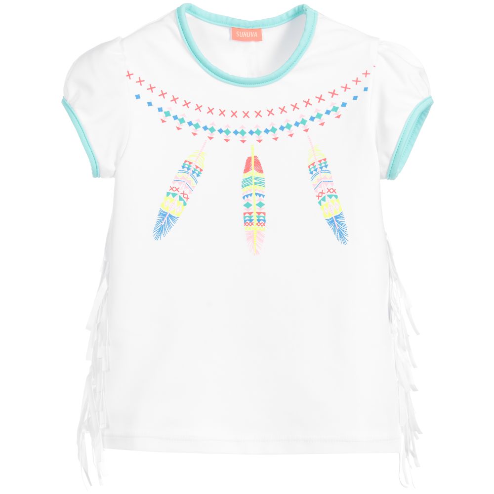 Sunuva - White Baby T-Shirt (UPF50+) | Childrensalon