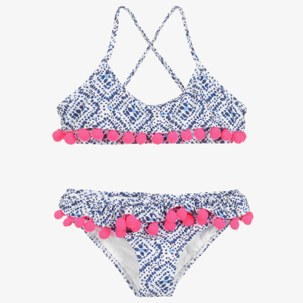 Sunuva-White & Blue Bikini (UPF50+) | Childrensalon Outlet