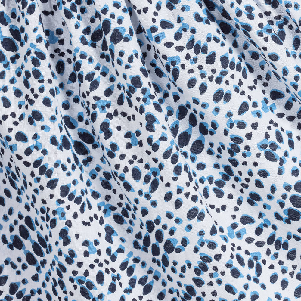 Sunuva-White & Blue Cotton Dress | Childrensalon Outlet