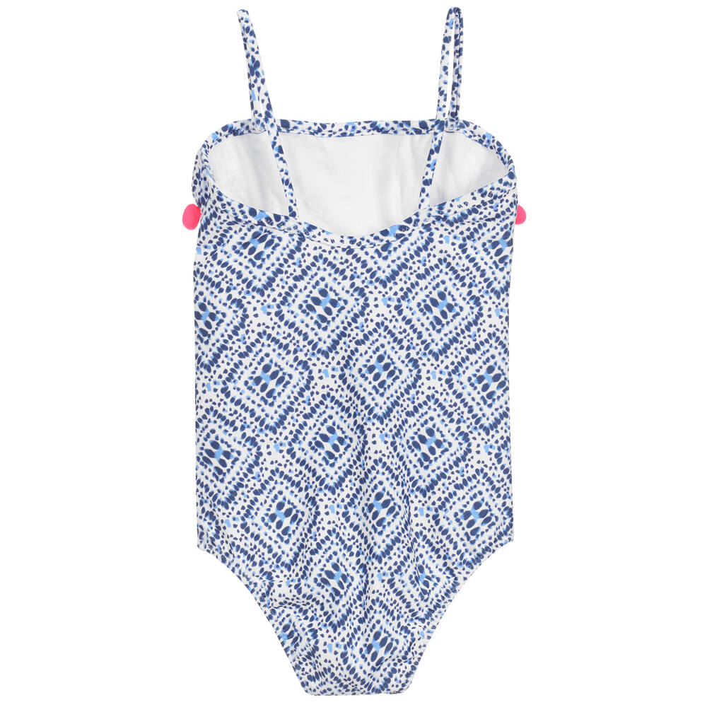 Sunuva-White & Blue Swimsuit (UPF50+) | Childrensalon Outlet