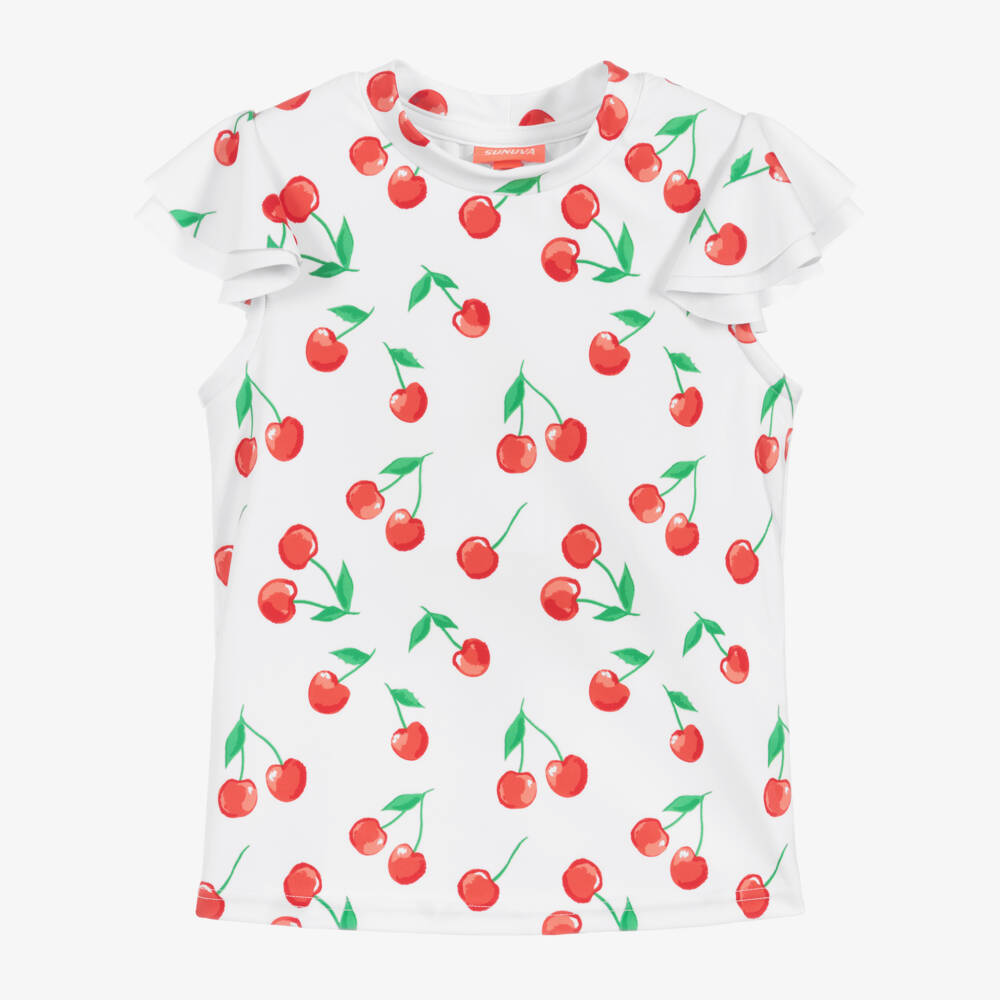 Sunuva-White Cherry Top (UPF50+) | Childrensalon Outlet
