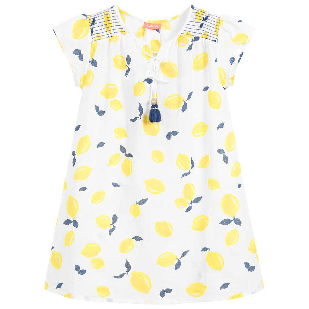 Sunuva-White Cotton Beach Kaftan | Childrensalon Outlet