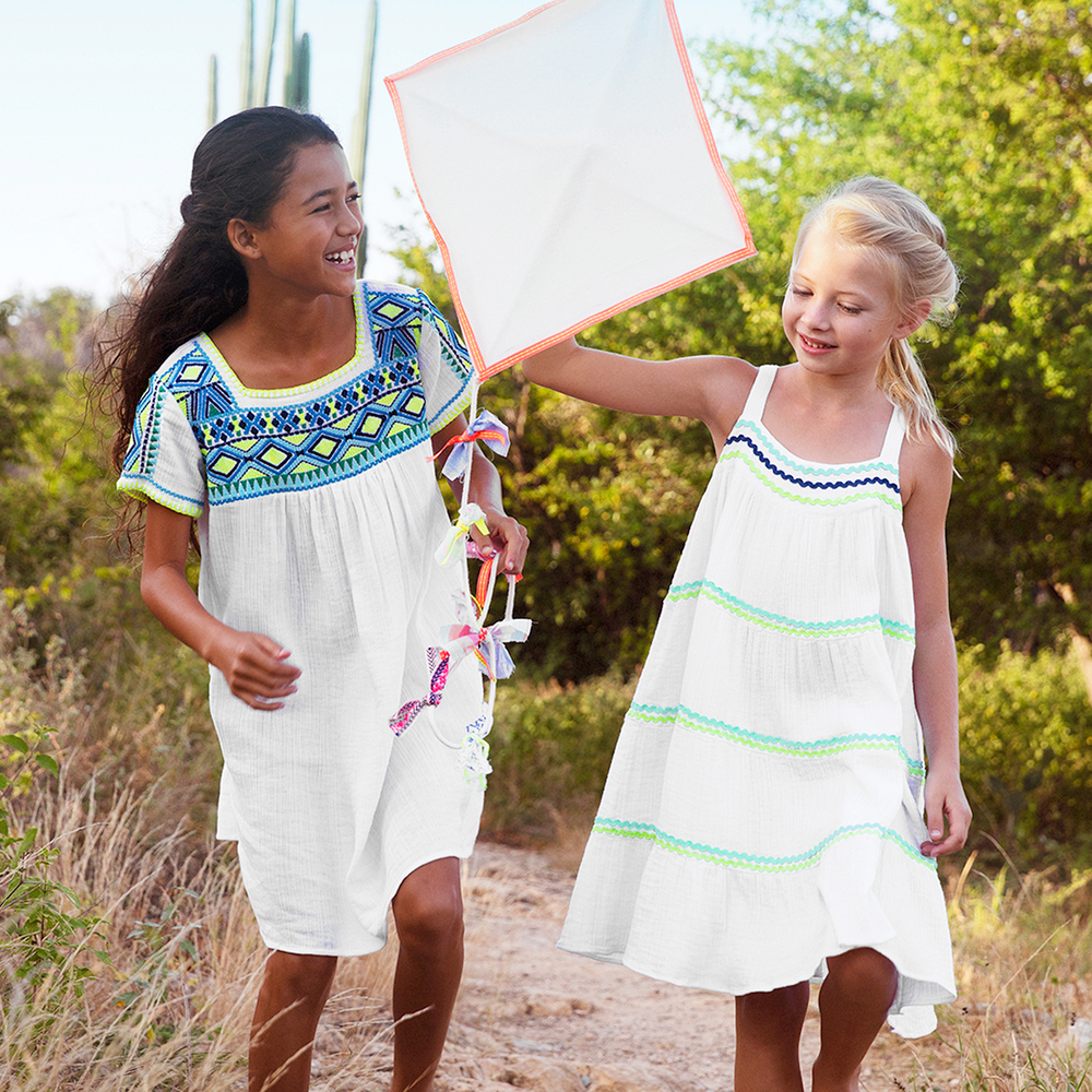 White sun dress girls 2025
