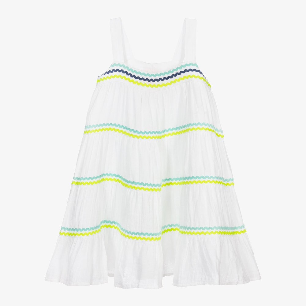 Sunuva - White Cotton Sun Dress | Childrensalon