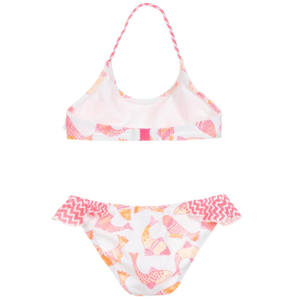 Sunuva - White & Pink Bikini (UPF50+) | Childrensalon Outlet