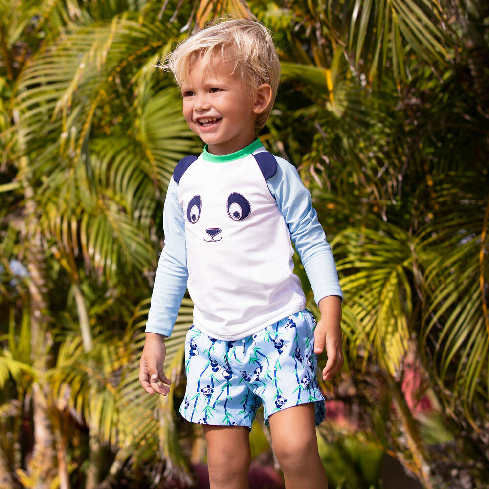 Sunuva-White Protective Top (UPF50+) | Childrensalon Outlet