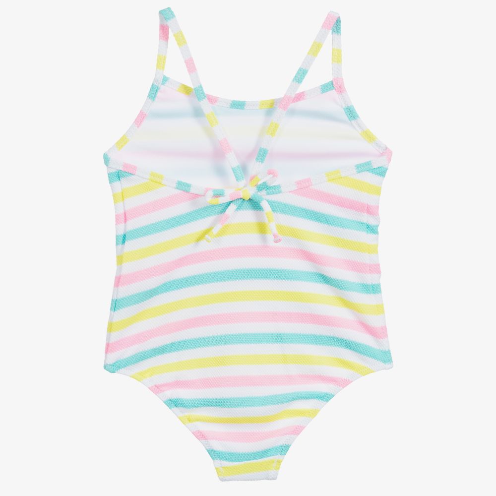 Sunuva-White Stripe Swimsuit (UPF50+) | Childrensalon Outlet