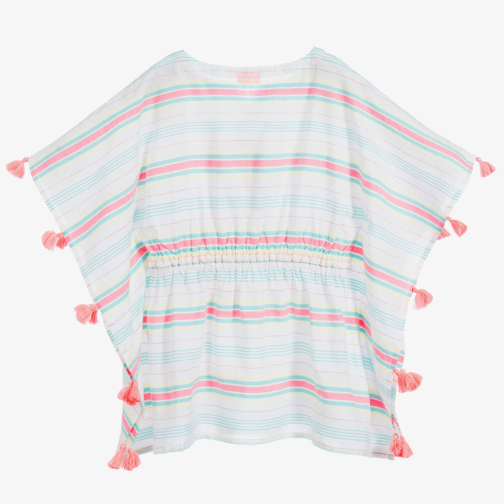 Sunuva-Белое платье-кафтан в полоску | Childrensalon Outlet