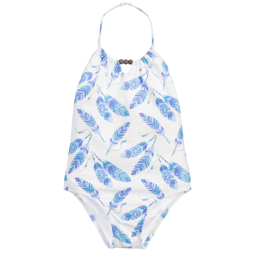 Sunuva - White Swimsuit (UPF50+) | Childrensalon