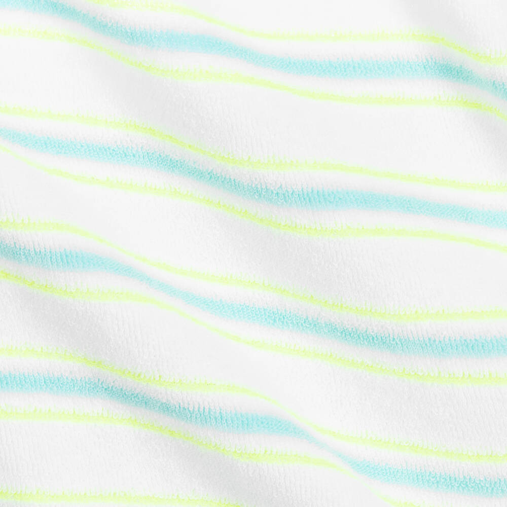 Sunuva-بلاي سوت مزيج قطن تيري مقلم لون أبيض | Childrensalon Outlet