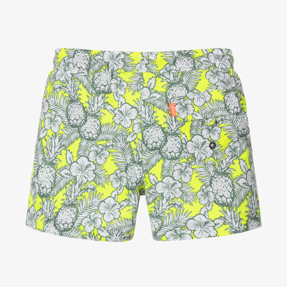 Sunuva-Yellow & Green Swim Shorts | Childrensalon Outlet