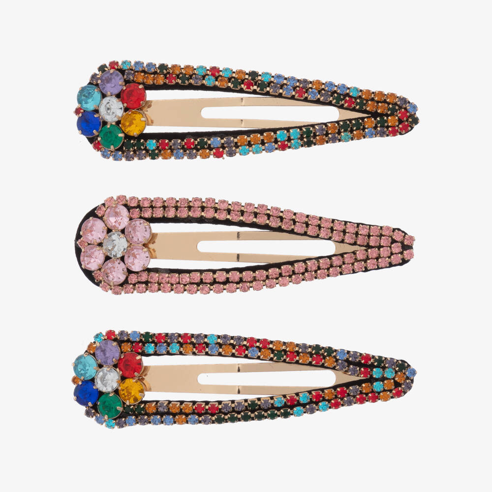 Super Smalls-Girls Celestial Gem Hair Clip Trio | Childrensalon Outlet