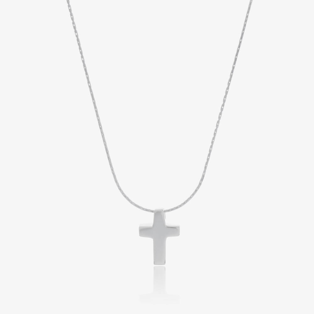 Tales From The Earth-Boys Silver Cross Pendant Necklace | Childrensalon Outlet
