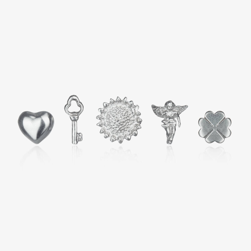 Tales From The Earth-Girls Silver Keepsake Charm Set | Childrensalon Outlet