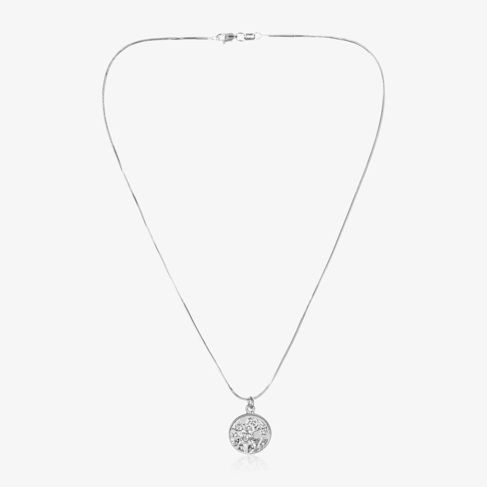 Tales From The Earth-Girls Silver Saint Charm Necklace | Childrensalon Outlet