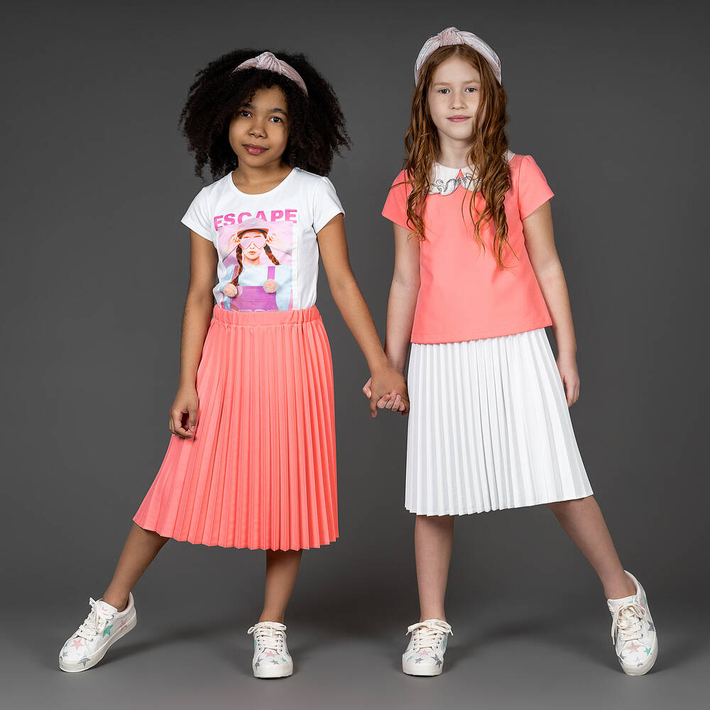 Tamarine-Girls Pink Pleated Skirt | Childrensalon Outlet
