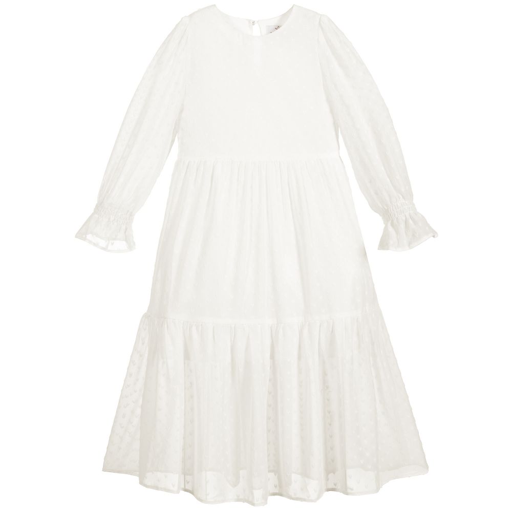 Tamarine - Ivory Long Chiffon Dress | Childrensalon