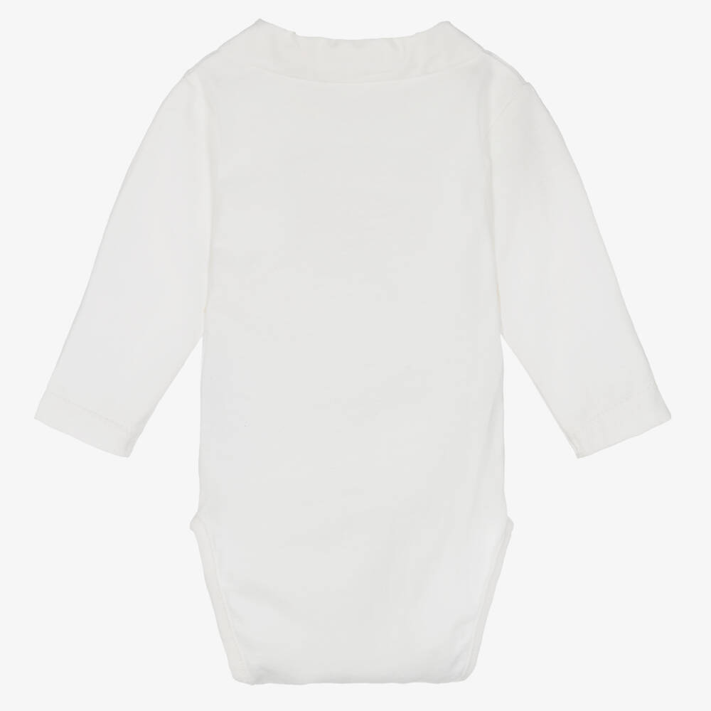 Tartine et Chocolat-Baby Boys Ivory Cotton Jersey Bodysuit | Childrensalon Outlet