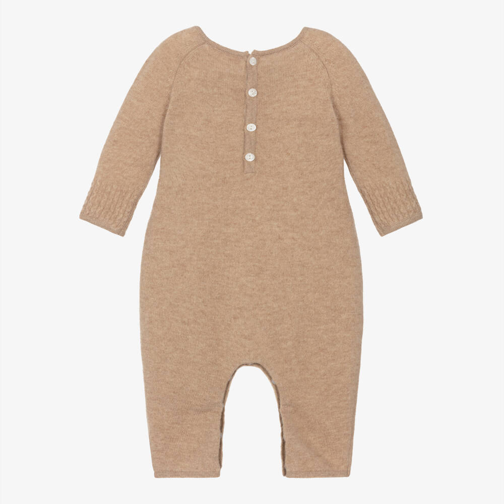 Tartine et Chocolat-Baby Boys Pure Cashmere Knit Babygrow | Childrensalon Outlet