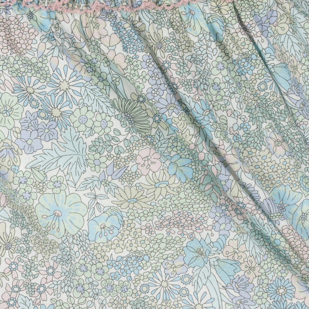 Tartine et Chocolat-Baby Girls Blue Liberty Print Dress | Childrensalon Outlet