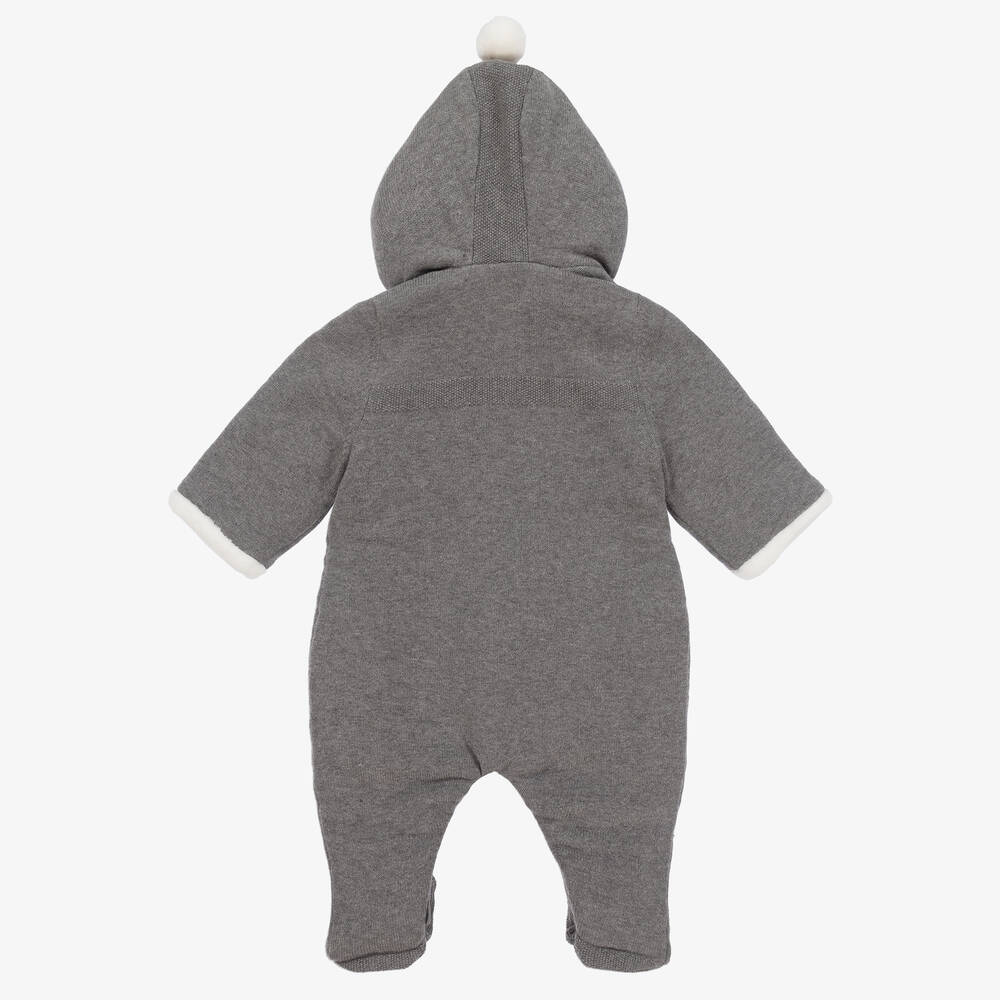 Tartine et Chocolat-Серый трикотажный комбинезон для коляски | Childrensalon Outlet
