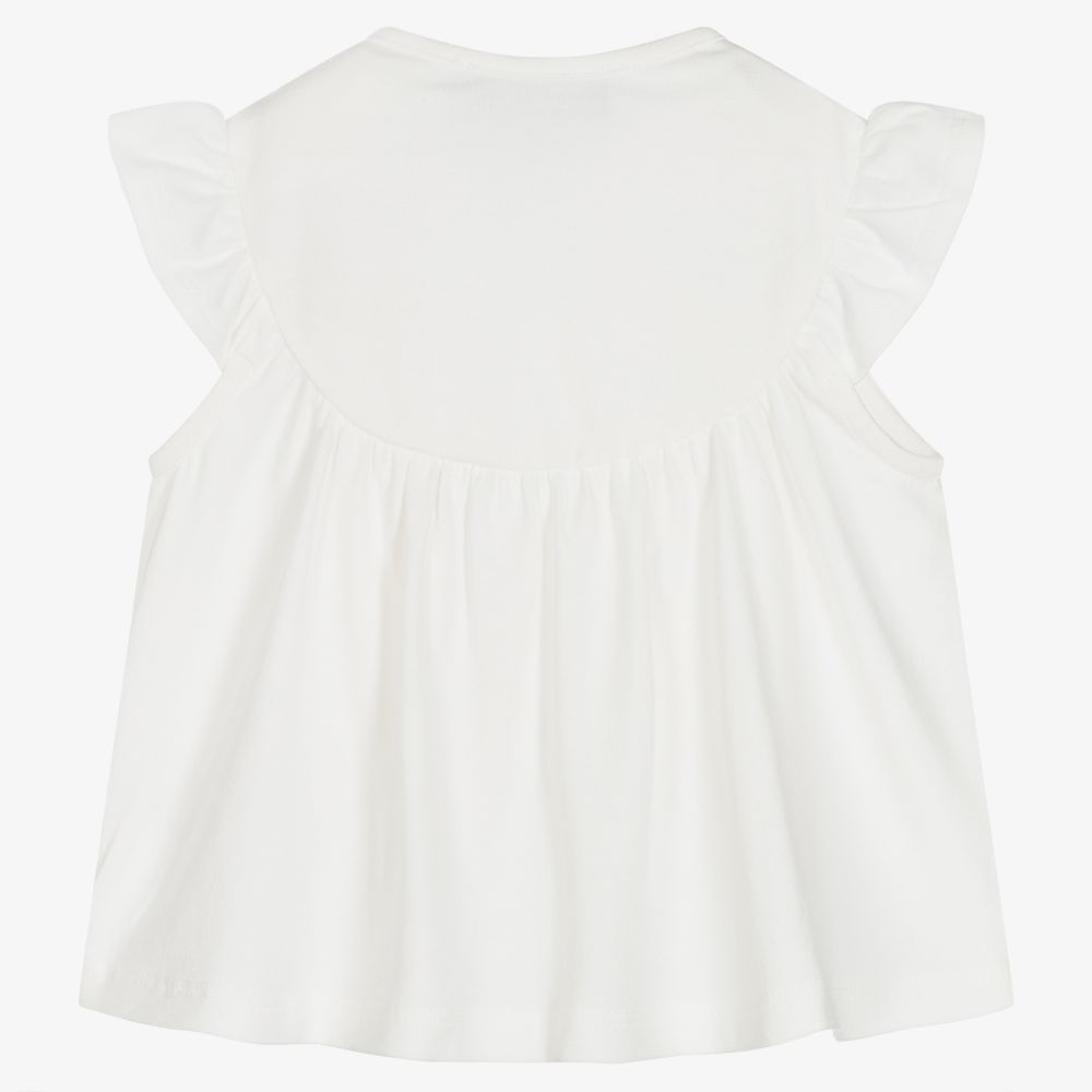 Tartine et Chocolat-Кремовый топ с бантиками для малышек | Childrensalon Outlet