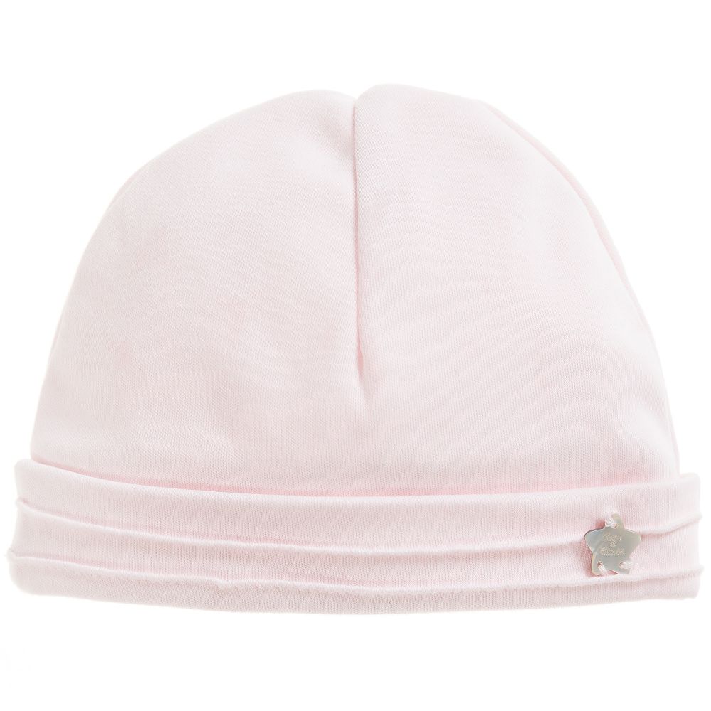 Tartine et Chocolat - Baby Girls Pink Cotton Hat  | Childrensalon