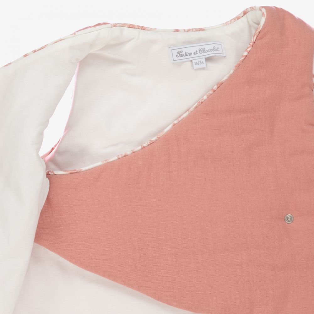 Tartine et Chocolat-حرام لفة للنوم قطن زهري للأطفال(90 سم) | Childrensalon Outlet