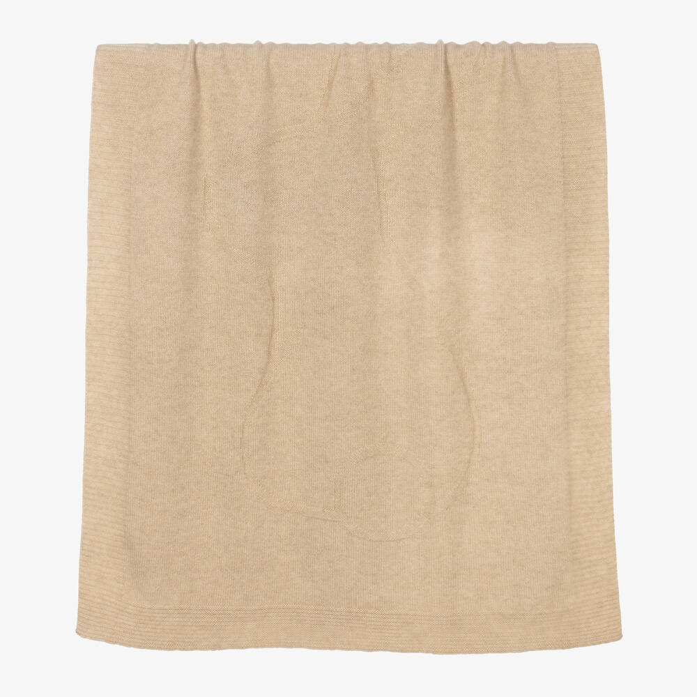 Tartine et Chocolat - Beige Cashmere Blanket (100cm) | Childrensalon