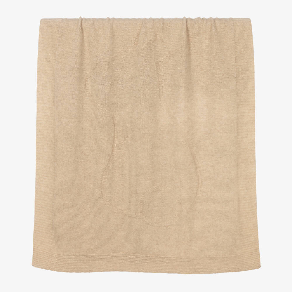 Tartine et Chocolat-Beige Cashmere Blanket (100cm) | Childrensalon Outlet