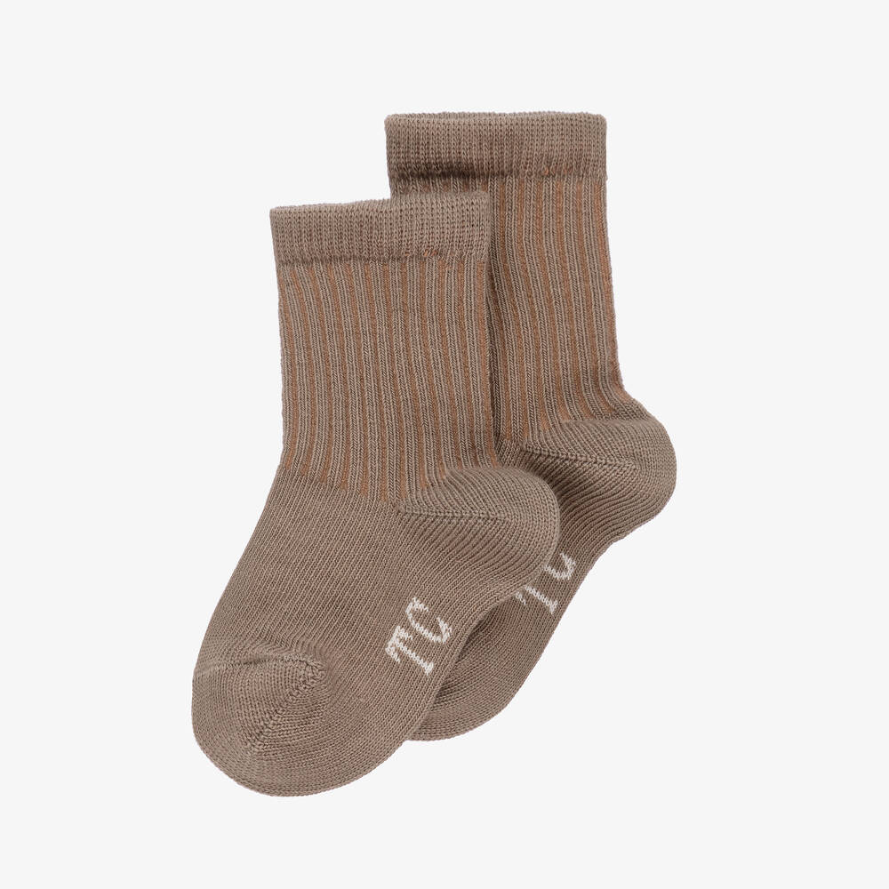 Tartine et Chocolat-Beige Knitted Cotton Socks | Childrensalon Outlet