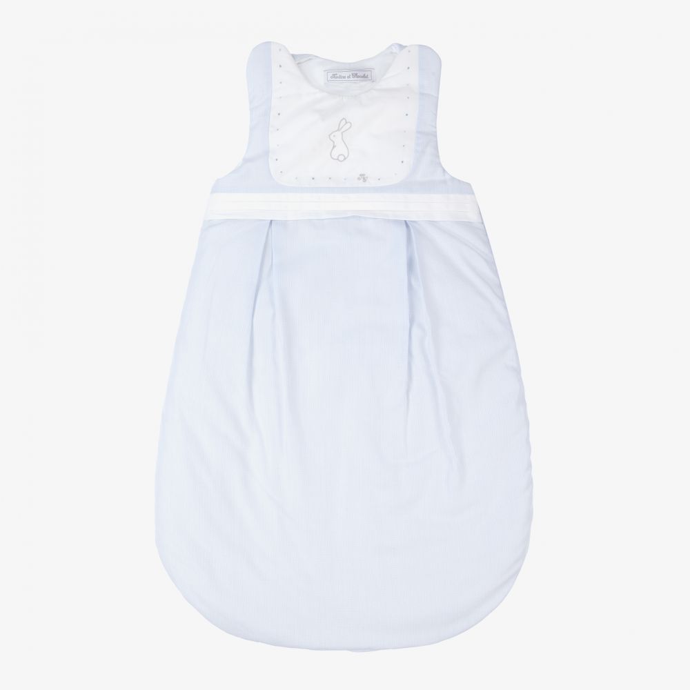 Tartine et Chocolat - Blue Cotton Sleep Bag (70cm) | Childrensalon