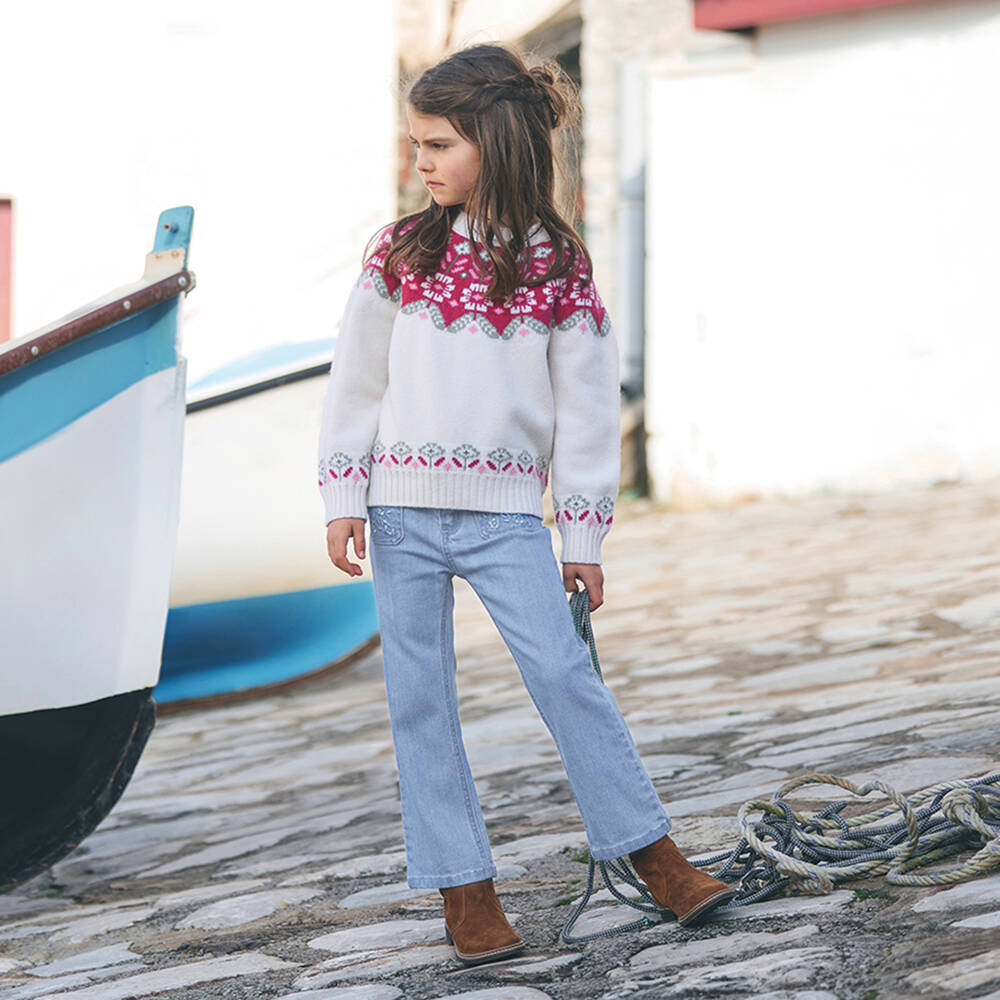 Tartine et Chocolat-Blue Denim Jeans | Childrensalon Outlet