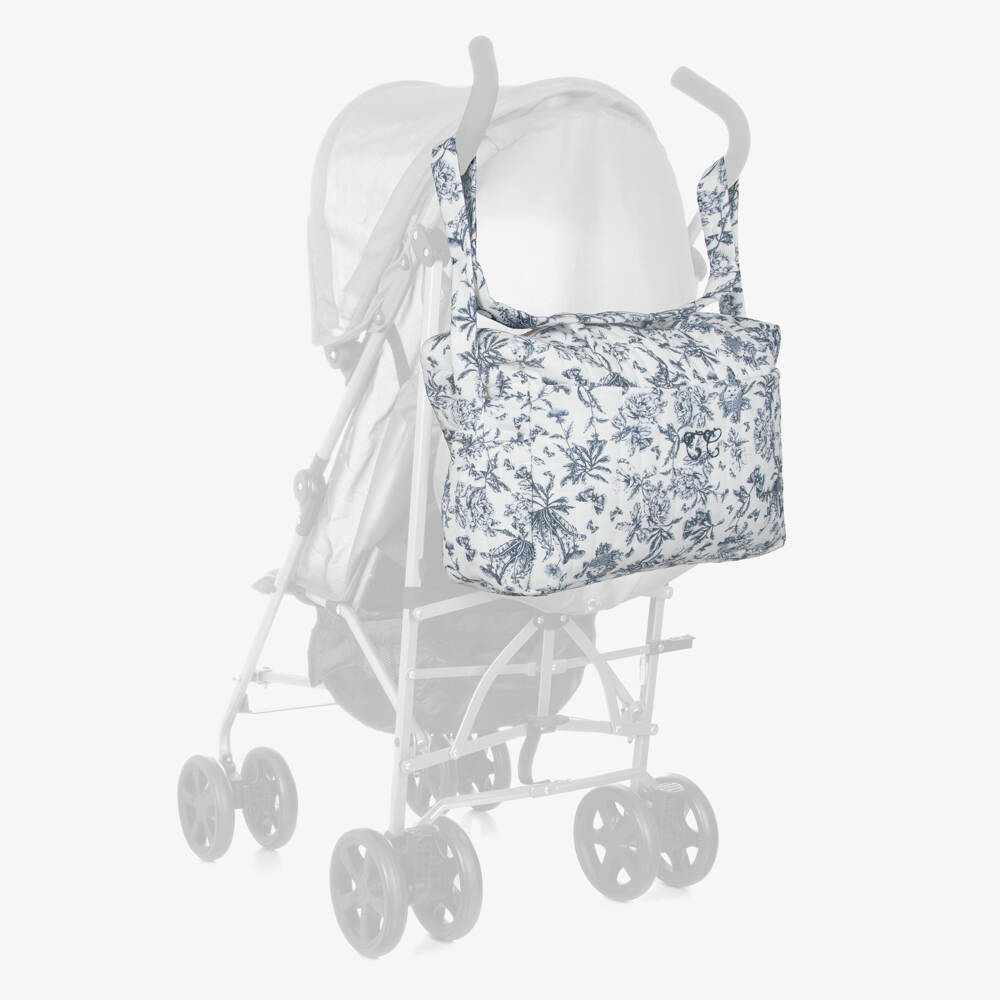 Tartine et Chocolat-حقيبة أطفال زرقاء بنقشة الأزهار | Childrensalon Outlet