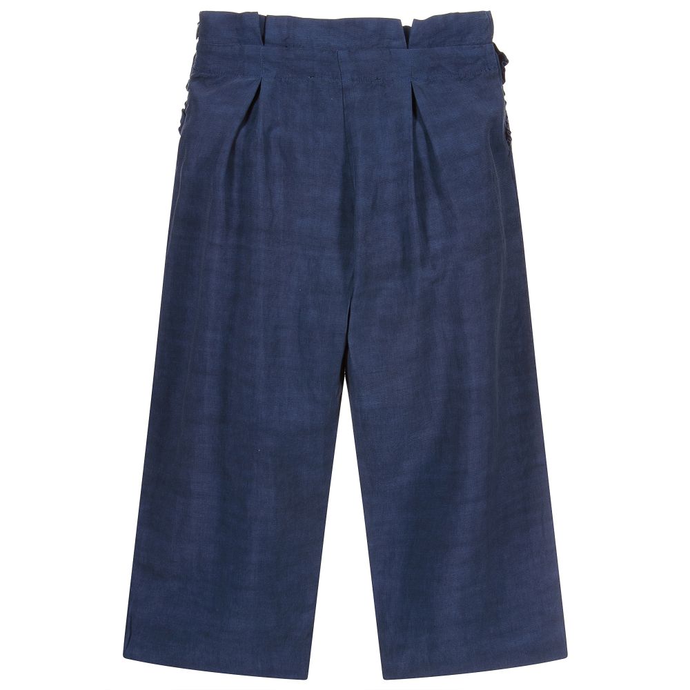 Tartine et Chocolat-Синие брюки из смесового льна | Childrensalon Outlet