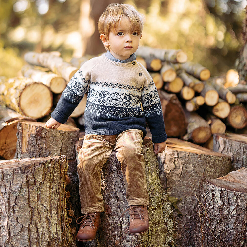 Boys tan sweater sales
