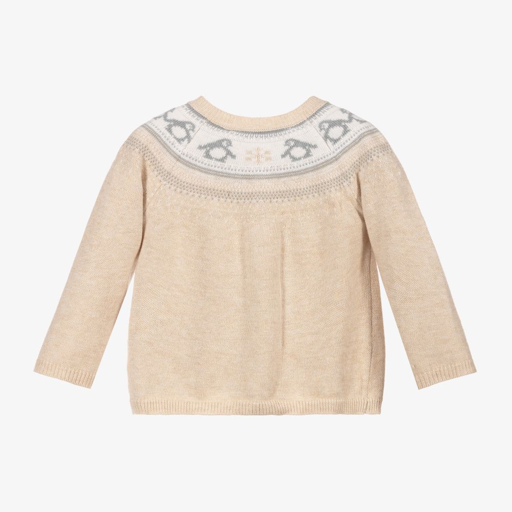 Boys tan new arrivals cardigan
