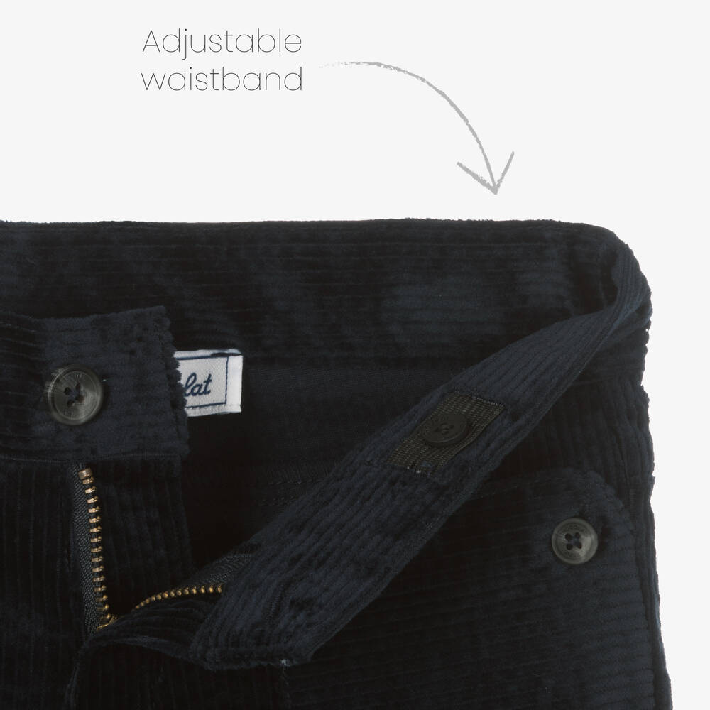 Tartine et Chocolat-بنطلون قطن كوردوري لون كحلي للأولاد | Childrensalon Outlet