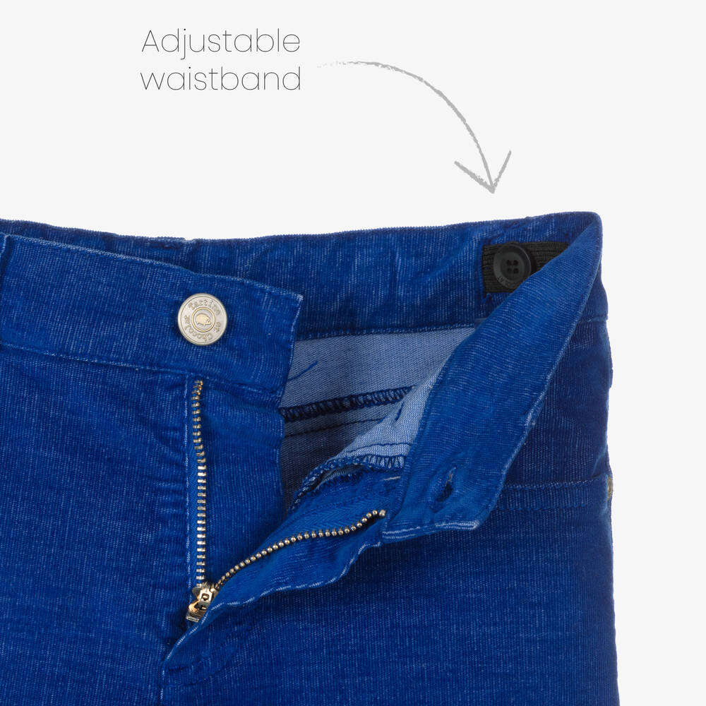 Tartine et Chocolat-جينز قطن كوردروي لون أزرق للأولاد | Childrensalon Outlet