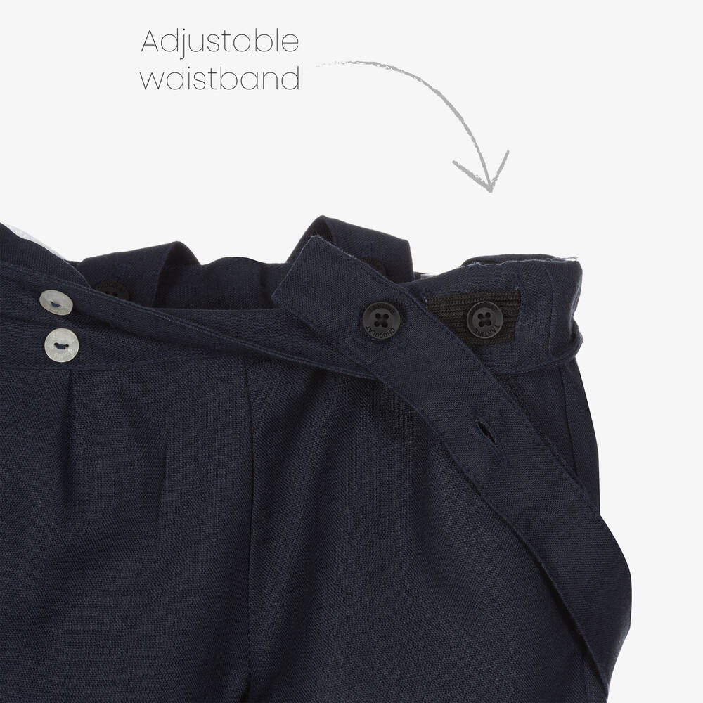 Tartine et Chocolat-Боди и синие льняные брюки | Childrensalon Outlet