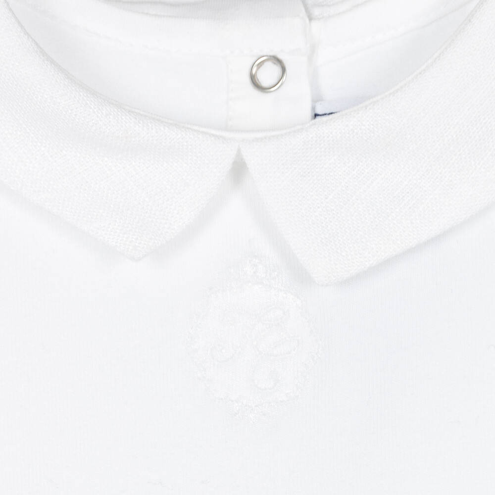 Tartine et Chocolat-Боди и синие льняные брюки | Childrensalon Outlet