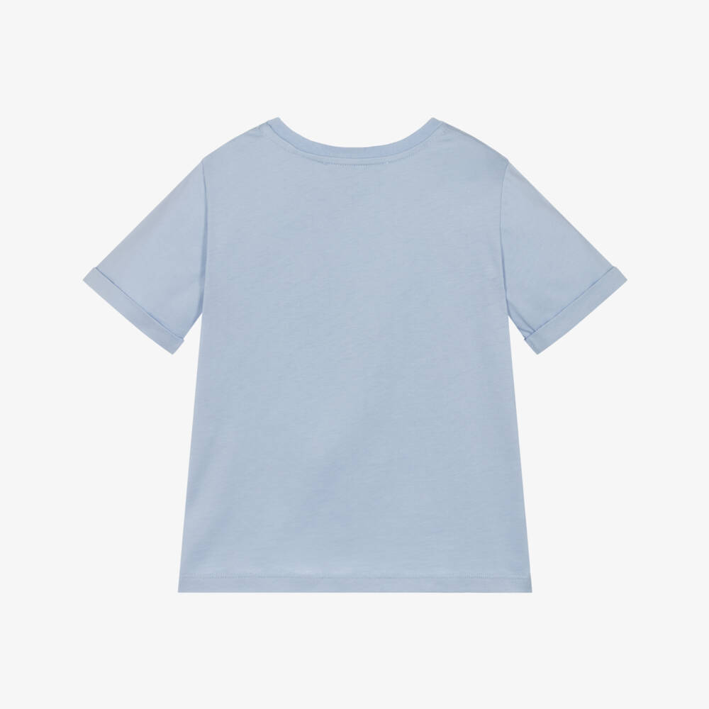 Tartine et Chocolat-Boys Blue Surfing Adventure Tee | Childrensalon Outlet