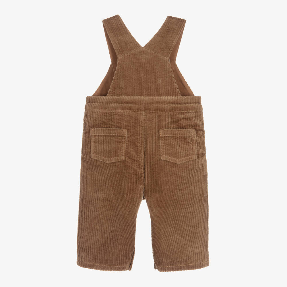 Tartine et Chocolat-Boys Brown Corduroy Dungarees | Childrensalon Outlet