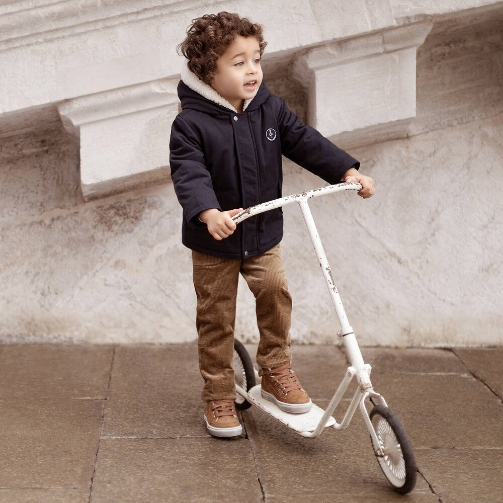 Tartine et Chocolat Boys Brown Corduroy Dungarees