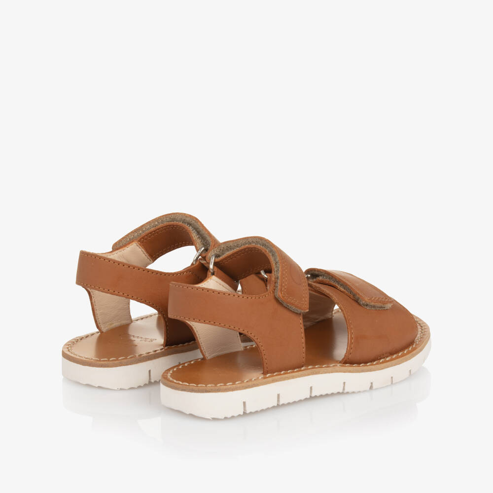 Tartine et Chocolat-أحذية جلدية كلاسيكية بنية للأولاد | Childrensalon Outlet