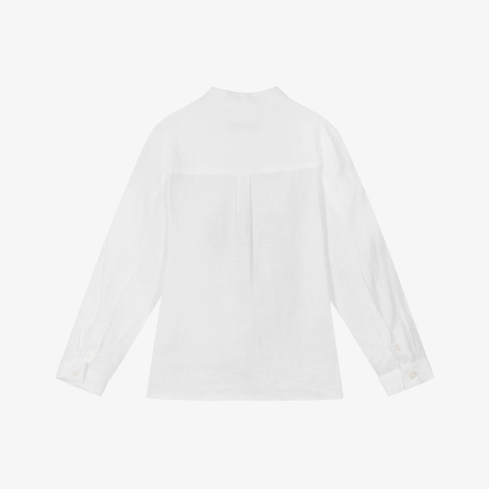 Tartine et Chocolat-Boys Classic Ivory Linen Top | Childrensalon Outlet